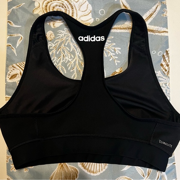 Adidas Women's Logo Climacool Workout Sports Bra - Picture 2 of 3
